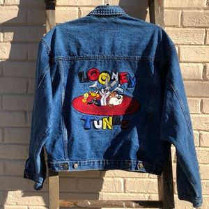 Vintage 80’s-90’s oversized Looney Tunes denim